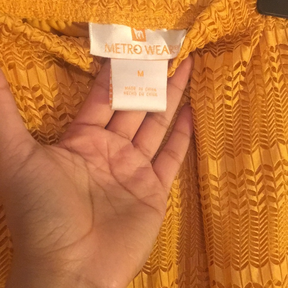 Yellow Patterned Skirt - Picture 3 of 3